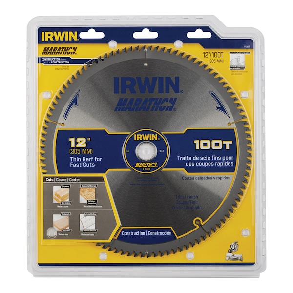 Irwin Irwin Marathon 12 in. D X 1 in. Carbide Circular Saw Blade 100 teeth 1 pk 14084 - main